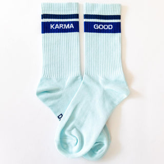 Socken mit Yoga-Motiv: Good Karma