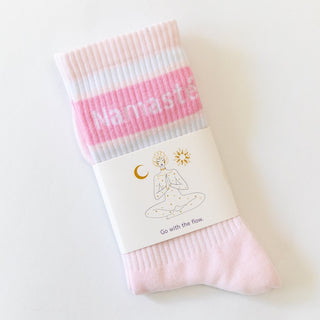 Socken mit Yoga-Motiv in 2 Varianten: Inhale Exhale | Namasté