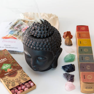 Spirituelle Geschenke Geschenkset Chakra Meditation & Yoga