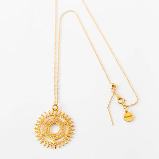 Spirituelle Kette Gold Yantra Wheel