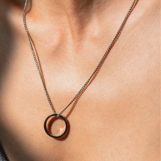 Spiritueller Schmuck Yoga Schmuck Kette mit Ring inhale exhale