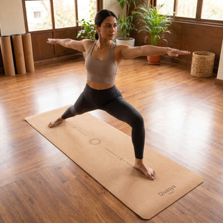 Leichte Kork Yogamatte: rutschfest, dämpfend & nachhaltig | Lotus Alignment