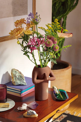 Yoga Deko blumen vase