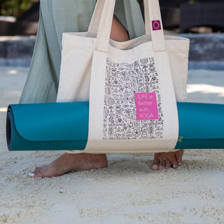 Yoga Tasche für Yogamatte Zubehör aus Bio Baumwolle
