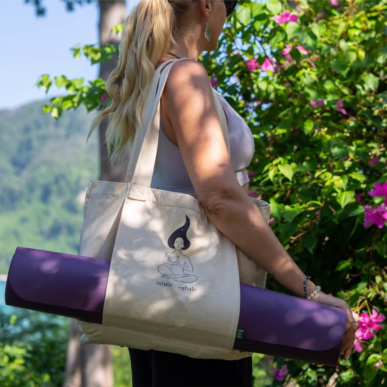 Yoga bag for yoga mat and accessories