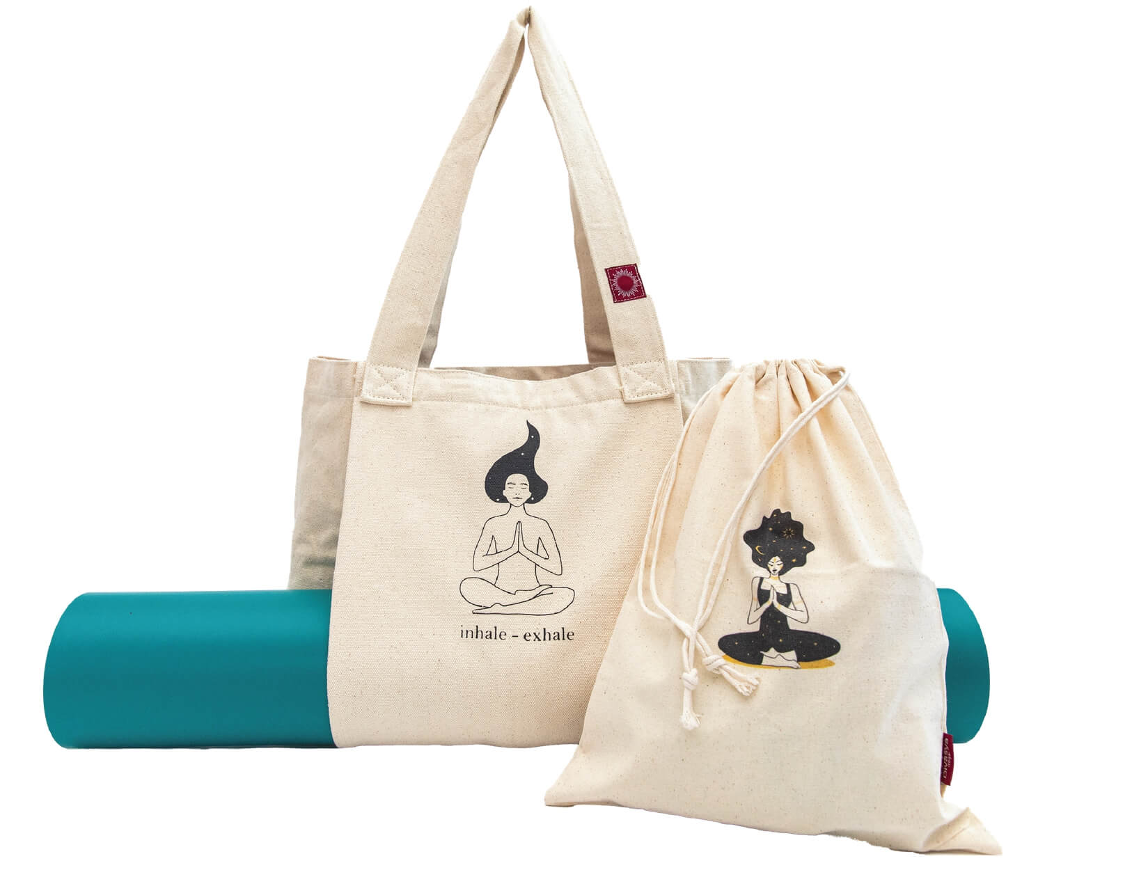แฟชั่นและความงาม :: เครื่องประดับ :: ถุง :: Handmade Yoga Mat Bag Sports  Bags Woven Cotton Yoga Bag Tote Yoga Sling bag Pilates Bag Pilates Mat Bag  Canvas Bag Women yoga bag (YB242)