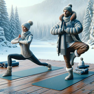 Yoga im Schnee Snowga Yoga Trend