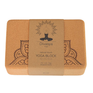 Yogablock aus Kork natürlich und nachhaltig rutschfest