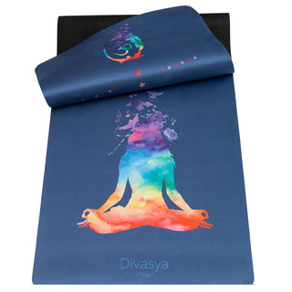 Yogamatte Naturkautschuk Mikrofaser Rainbow Yogi