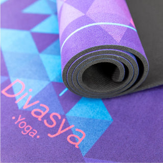 Yogamatte Naturkautschuk nachhaltig Mikrofaser rutschfest Chakra