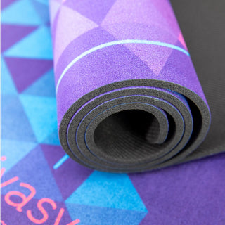 Yogamatte Naturkautschuk nachhaltig Mikrofaser rutschfest Chakra