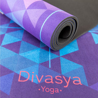 Yogamatte Naturkautschuk nachhaltig Mikrofaser rutschfest Chakra