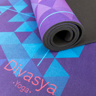 Yogamatte Naturkautschuk nachhaltig Mikrofaser rutschfest Chakra