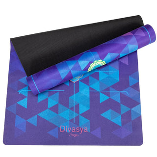 Yogamatte Naturkautschuk nachhaltig Mikrofaser rutschfest Chakra