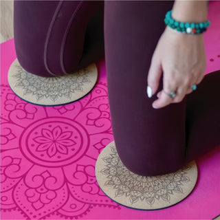 yoga Set yogamatte kork yoga knie pads