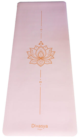 Yogamatte rutschfest pastell pink