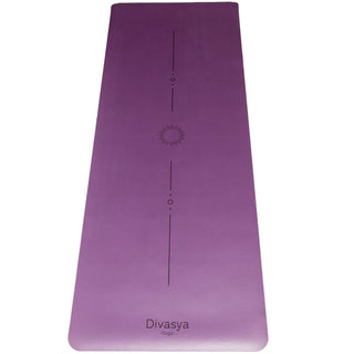 Non-slip yoga mat made of natural rubber with Japanese grip surface