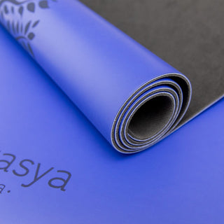 yogamatte rutschfest naturkautschuk blau Lebensbaum