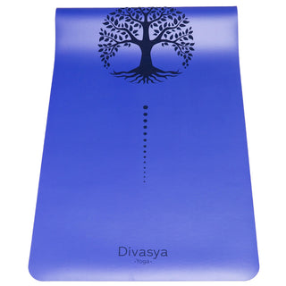 yogamatte rutschfest naturkautschuk blau Lebensbaum
